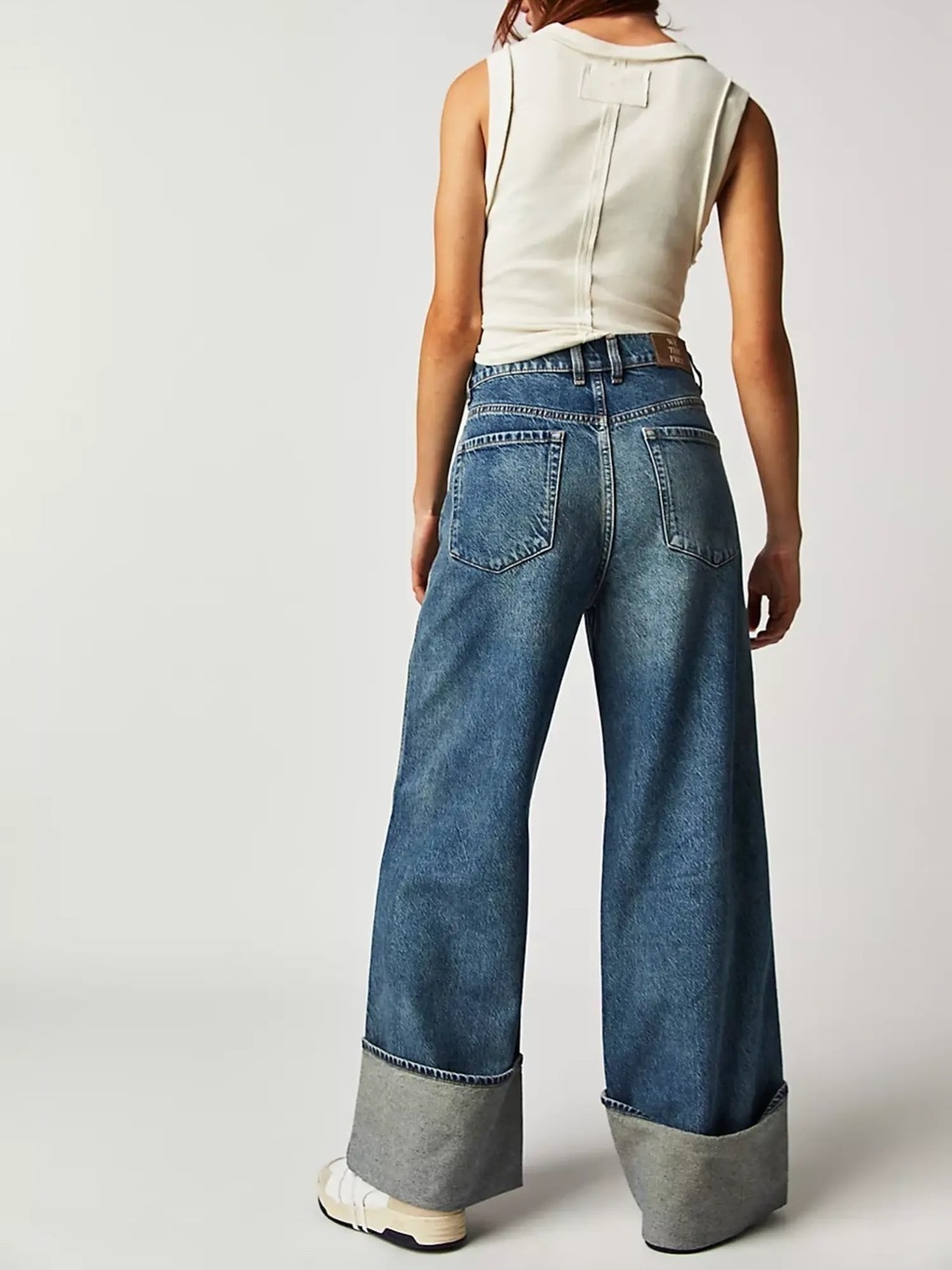 Free People Final Countdown Cuffed Low-Rise Jeans - Picture 3 of 11